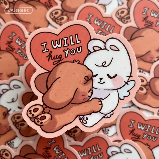 I will hug you - Die-cut Sticker