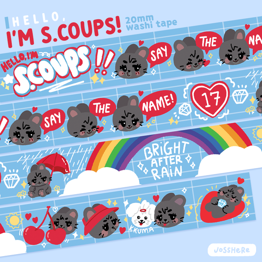 Hello, I'm S.COUPS! 🐰 Washi Tape