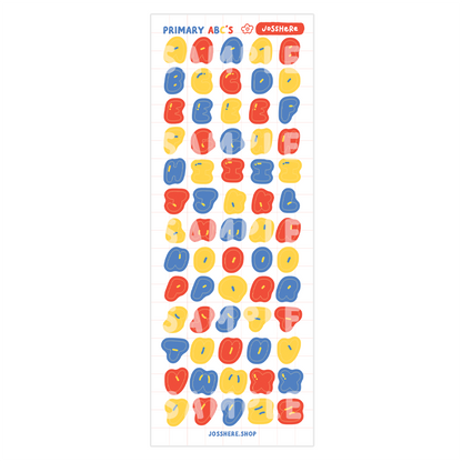 Primary ABC's - Sticker Sheet