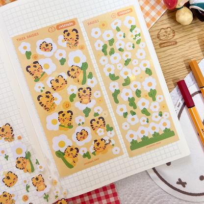 Tiger Daisies - Sticker Sheet 🌼
