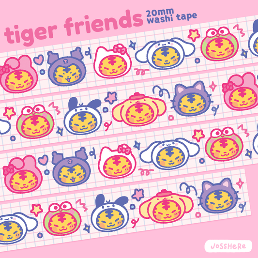 Tiger Friends 💗 Washi Tape