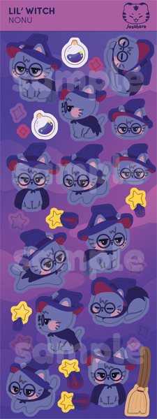 Lil' Witch Nonu - Sticker Sheet