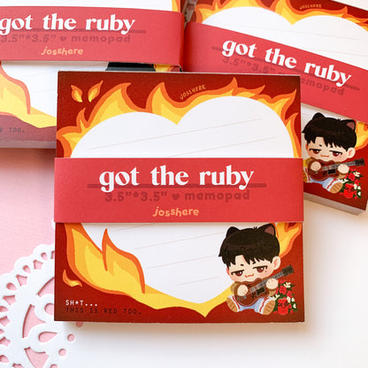 Got The Ruby ❤ Memo pad
