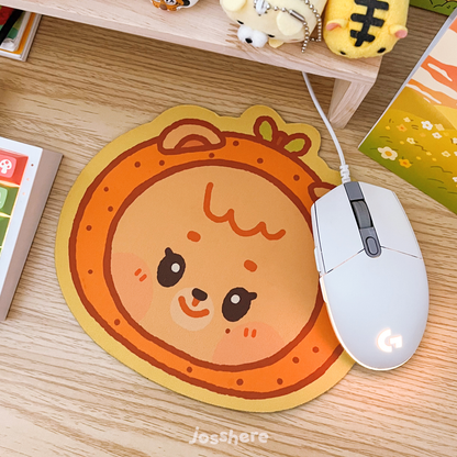 Tangerine Teddy Mousepad 🐻
