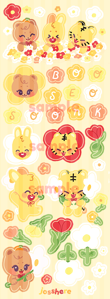 Spring with BSS 🌼 Sticker Sheet