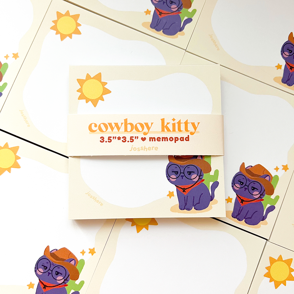 Cowboy Kitty - Memo Pad