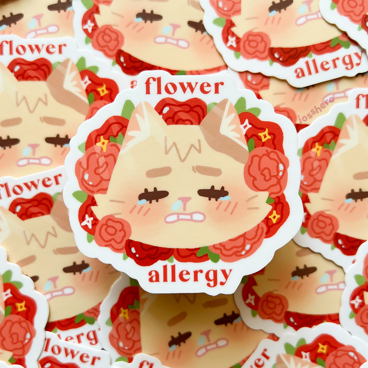 Flower Allergy - Die-cut Sticker