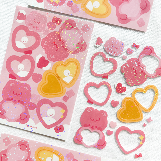 Love Frames Sticker Sheet
