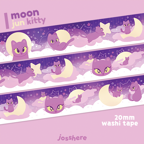 Moonjun Kitty 🌙 Washi Tape