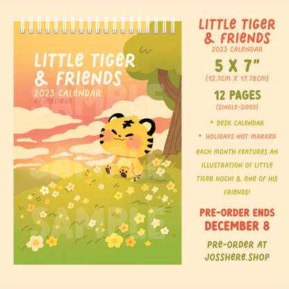 Little Tiger & Friends 2023 Desk Calendar