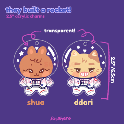They Built A Rocket!! Acrylic Charms