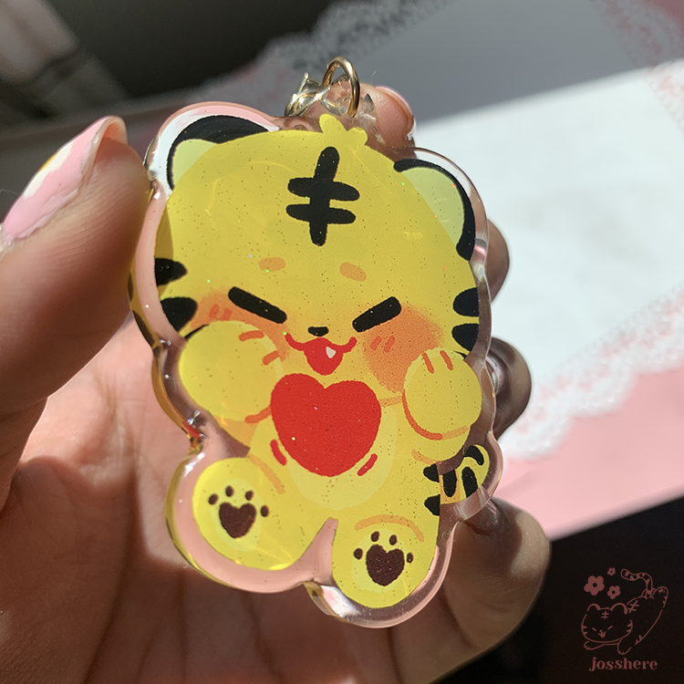 Tiger in Love 💘 Acrylic Charm