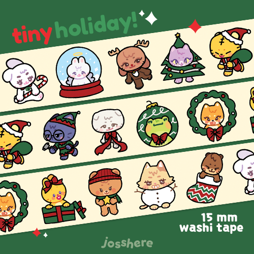 Tiny Holiday! - Washi Tape 🎄
